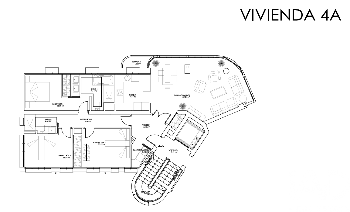 Wohnung in Leon, Spanien 3 Schlafzimmer, 180 m2 Nr. 187660