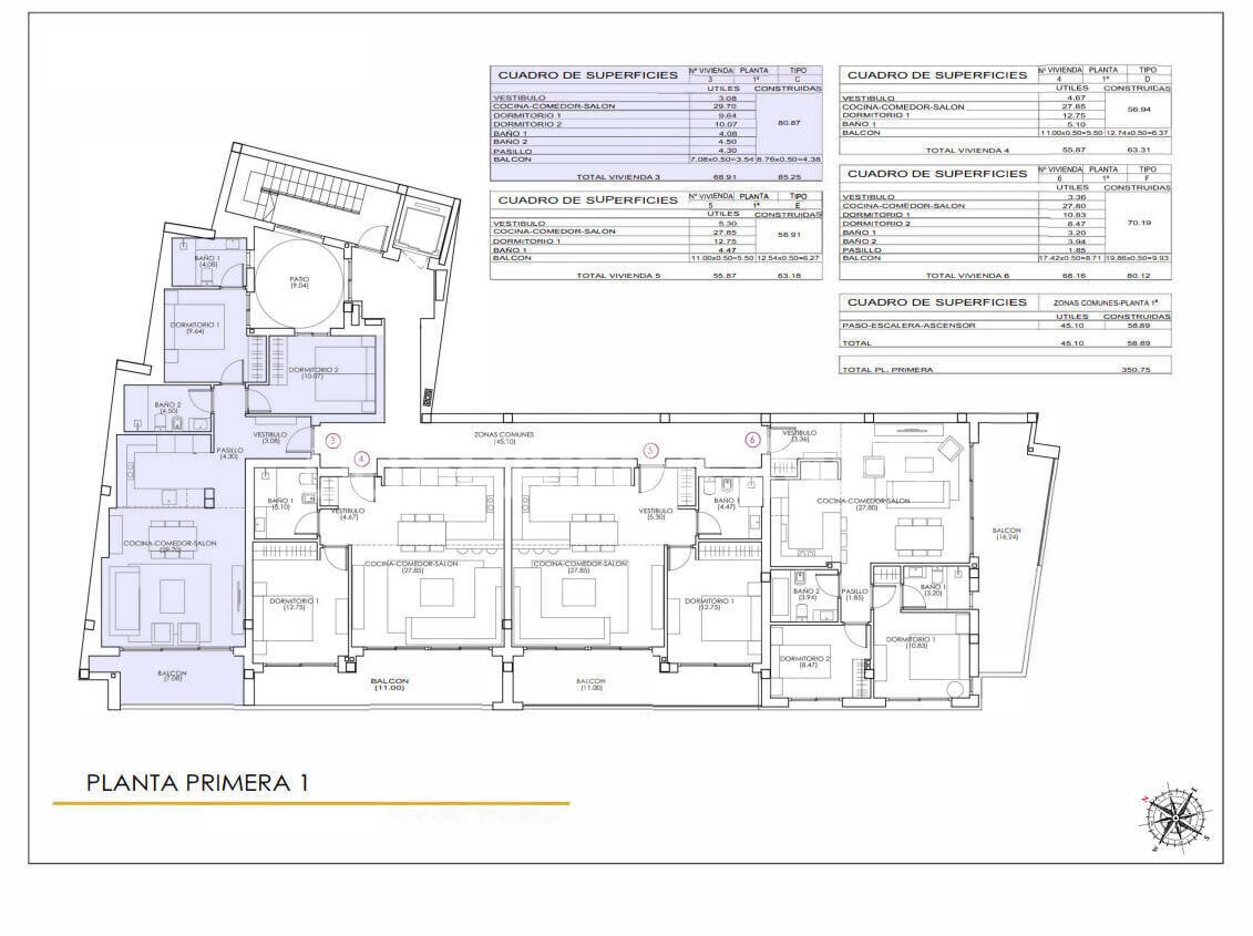 Kattohuoneisto Torrevieja, Alicante, Espanja 3 makuuhuonetta, 150 m2 No. 149949