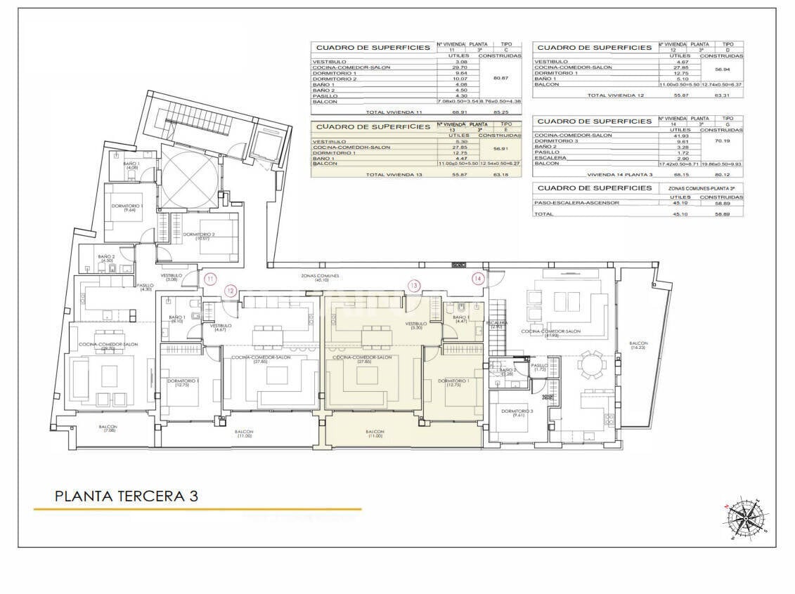 Apartamento en Torrevieja, Alicante, España 1 dormitorio, 63 m2 No. 149946