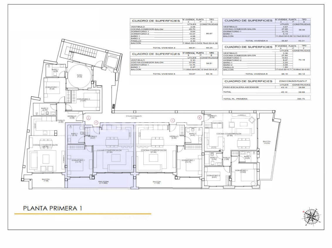 Apartamento en Torrevieja, Alicante, España 1 dormitorio, 63 m2 No. 149946