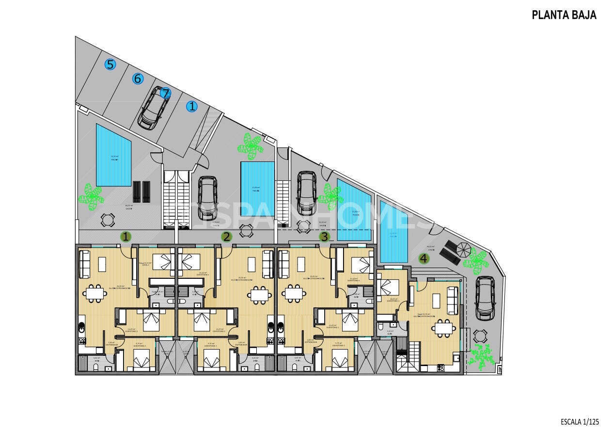 Wohnung in Pilar de la Horadada, Alicante, Spanien 3 Schlafzimmer, 91 m2 Nr. 147629