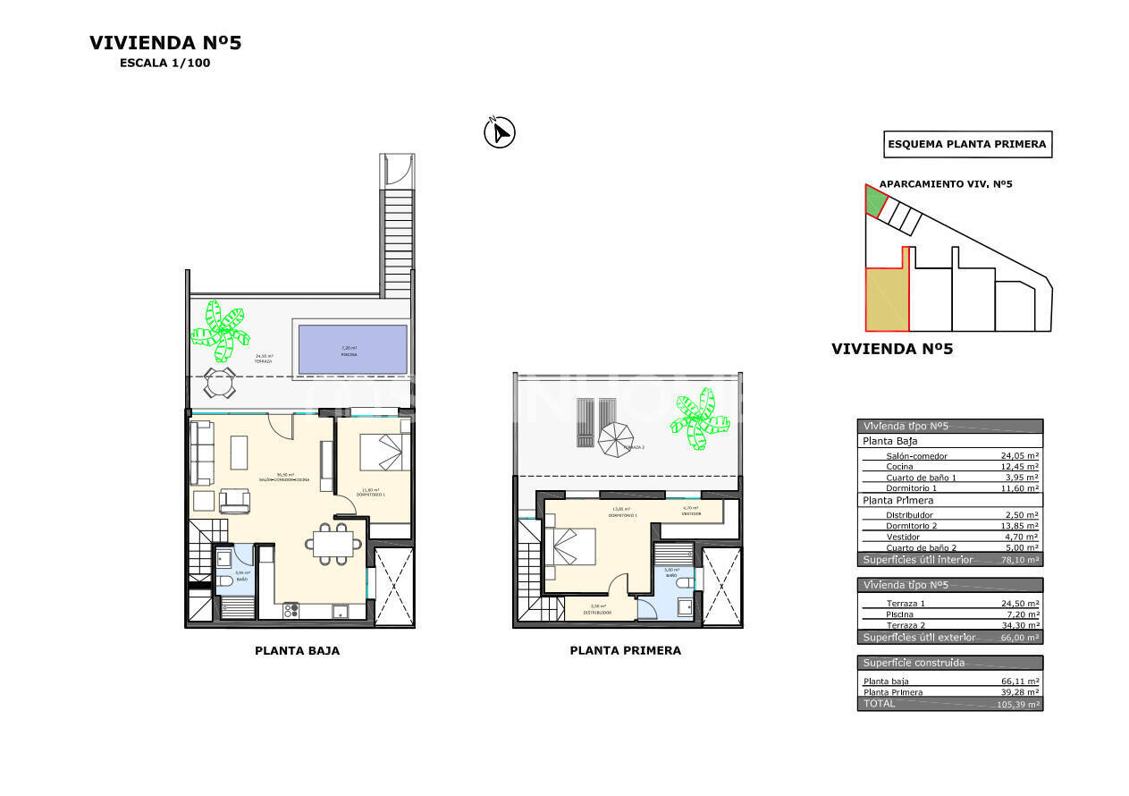 Wohnung in Pilar de la Horadada, Alicante, Spanien 3 Schlafzimmer, 91 m2 Nr. 147629