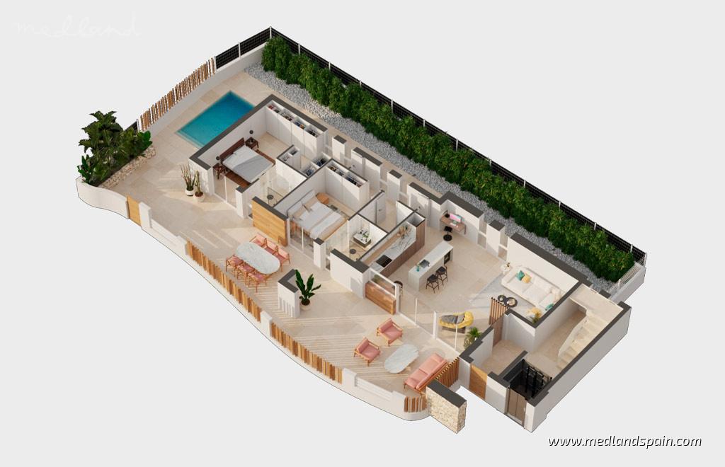 Apartament w San Juan De Los Terreros, Almeria, Hiszpania 2 sypialnie, 189 mkw. nr 167376