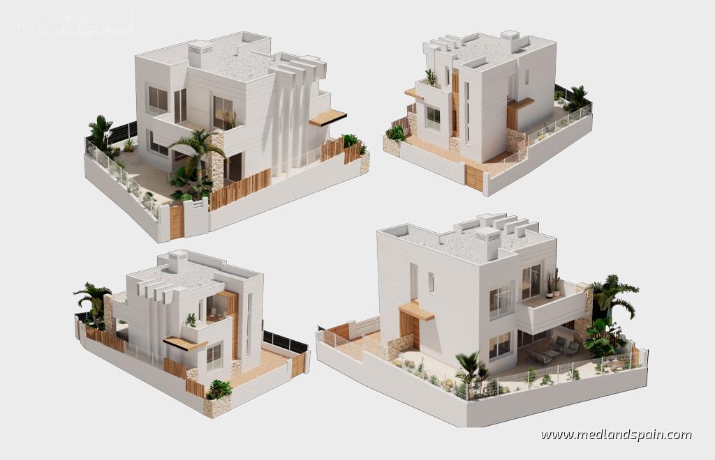 Villa i San Juan De Los Terreros, Almeria, Spanien 3 sovrum, 253 kvm. Nr. 167378
