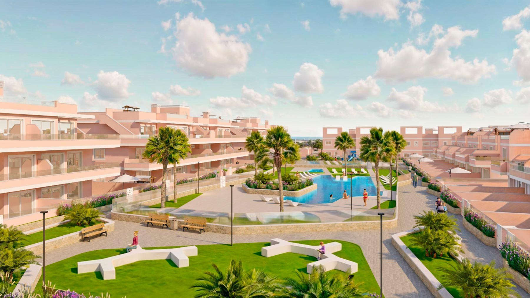 Bungalow in Pilar de la Horadada, Alicante, Spain 3 bedrooms, 74 sq.m. No. 112413