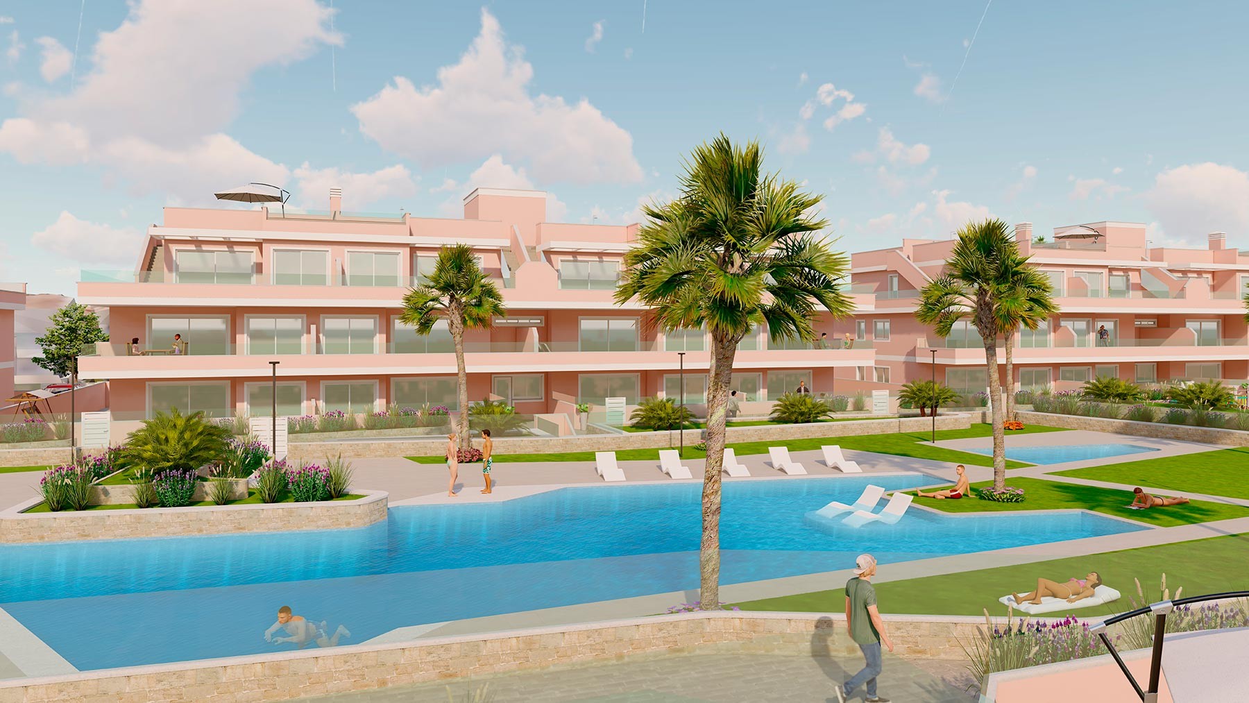 Bungalow in Pilar de la Horadada, Alicante, Spain 3 bedrooms, 74 sq.m. No. 112413