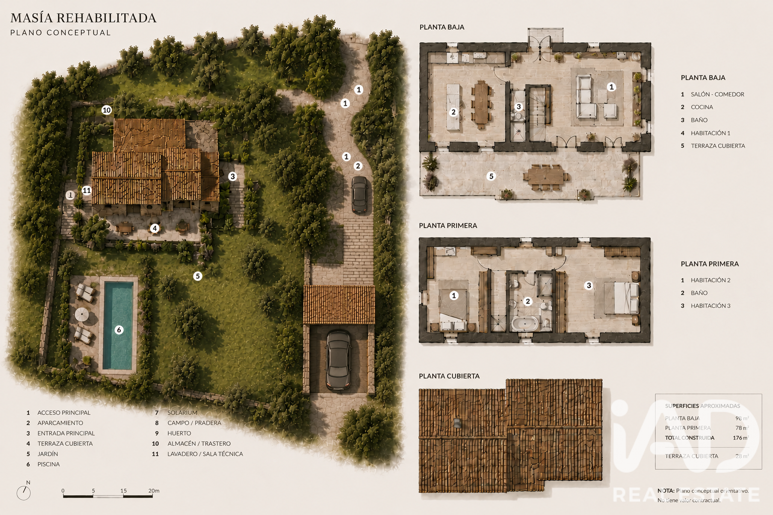 Land plot in Cornella Del Terri, Girona, Spain 3500 sq.m. No. 188084
