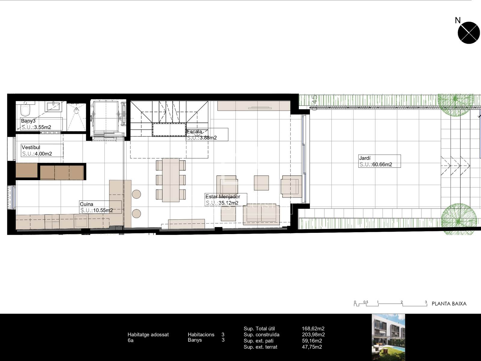 Villa in Barcelona, Spain 3 bedrooms, 159 sq.m. No. 192771