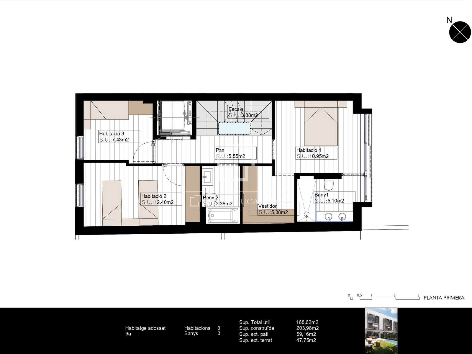 Villa in Barcelona, Spain 3 bedrooms, 159 sq.m. No. 192771