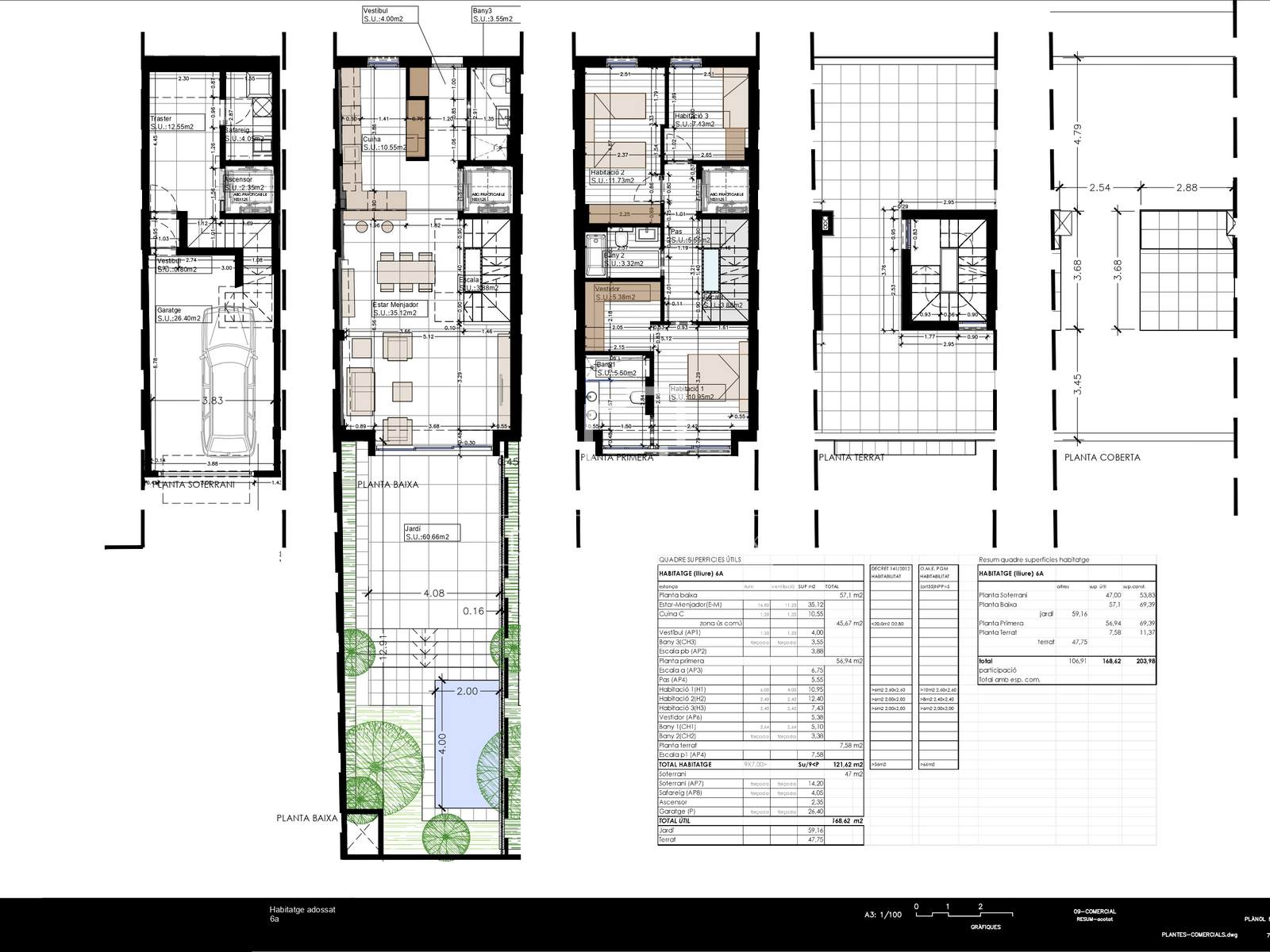 Villa in Barcelona, Spain 3 bedrooms, 159 sq.m. No. 192771