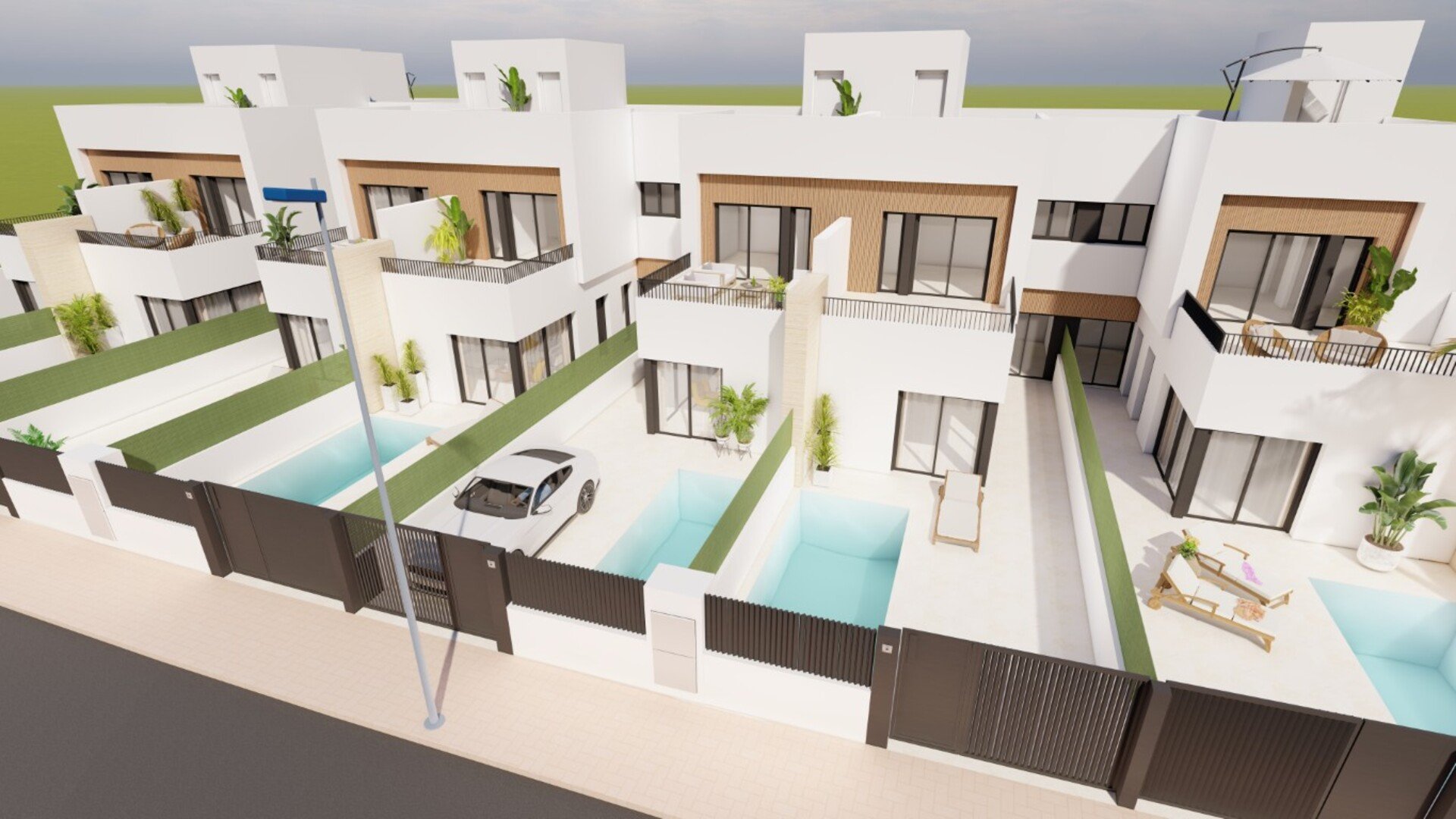 Huvila Residencial Rosa Morada, Murcia, Espanja 3 makuuhuonetta, 125.55 m2 No. 148433