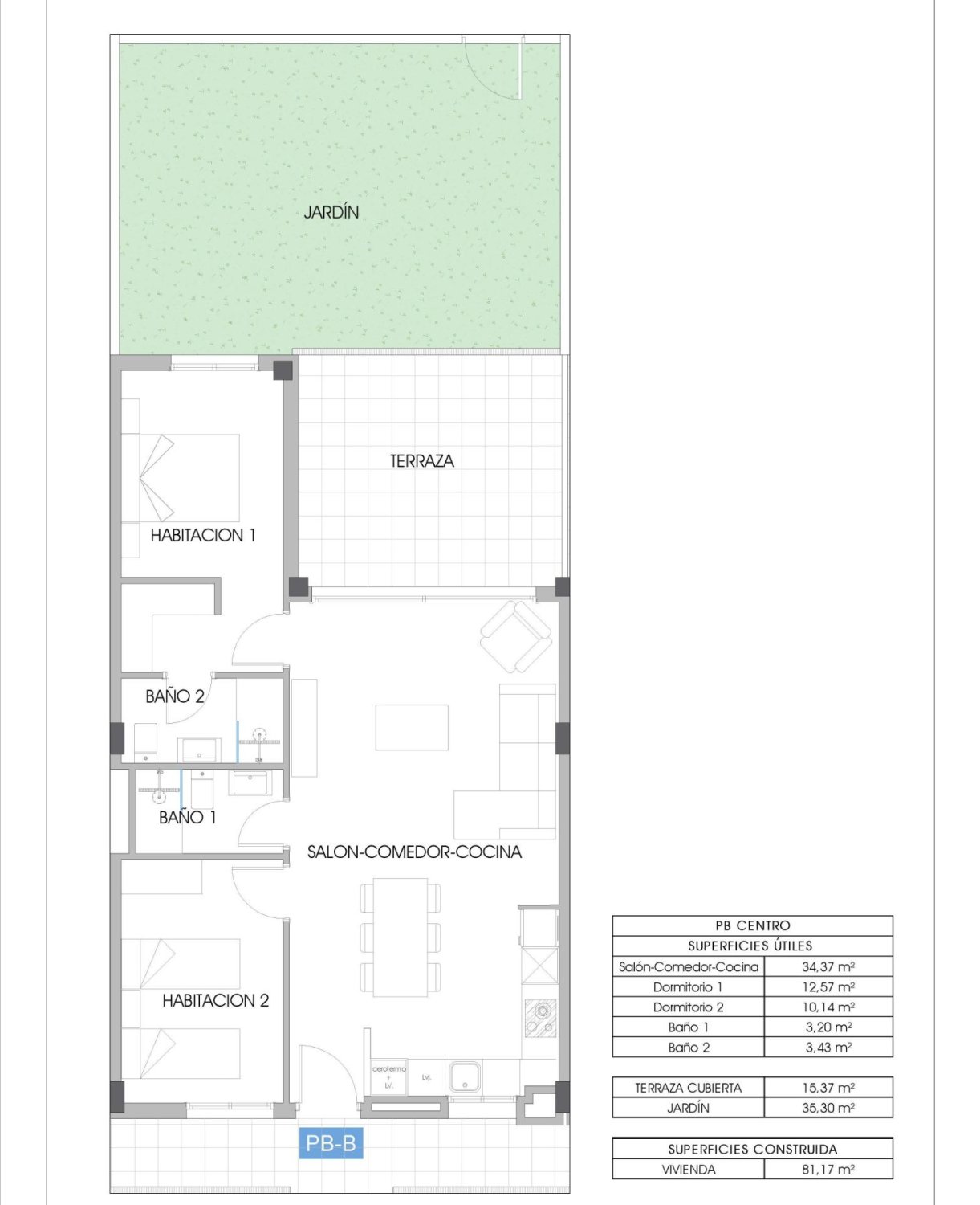 Wohnung in Cala De Finestrat, Alicante, Spanien 2 Schlafzimmer, 81 m2 Nr. 137605
