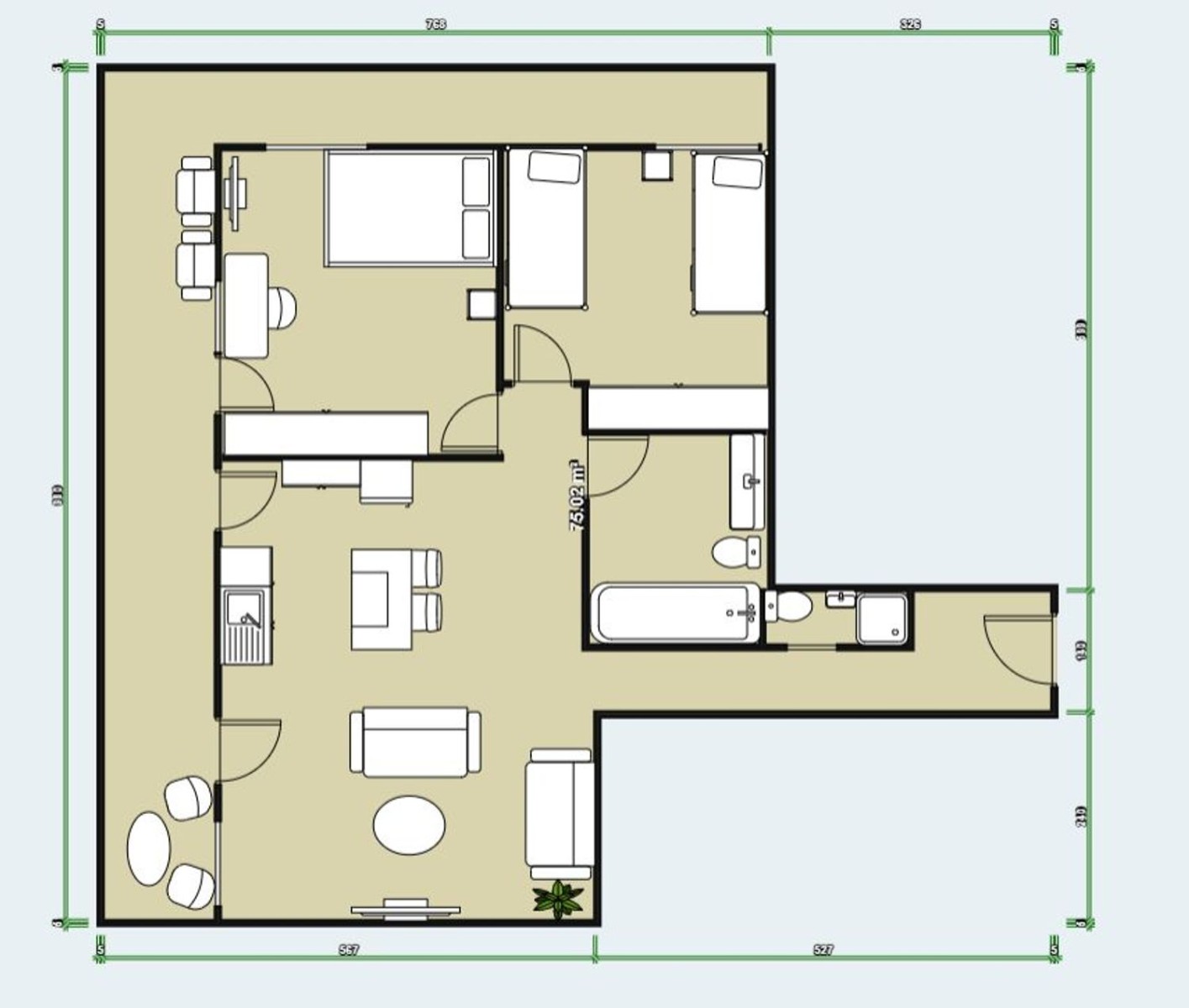 Wohnung in Alicante, Spanien 2 Schlafzimmer, 87 m2 Nr. 179779