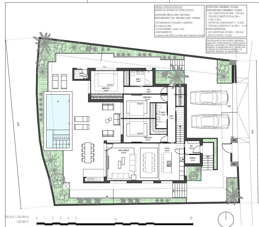 Villa Torre-Pacheco, Murcia, Spānijā 3 istabas, 321 m2 Nr. 179939