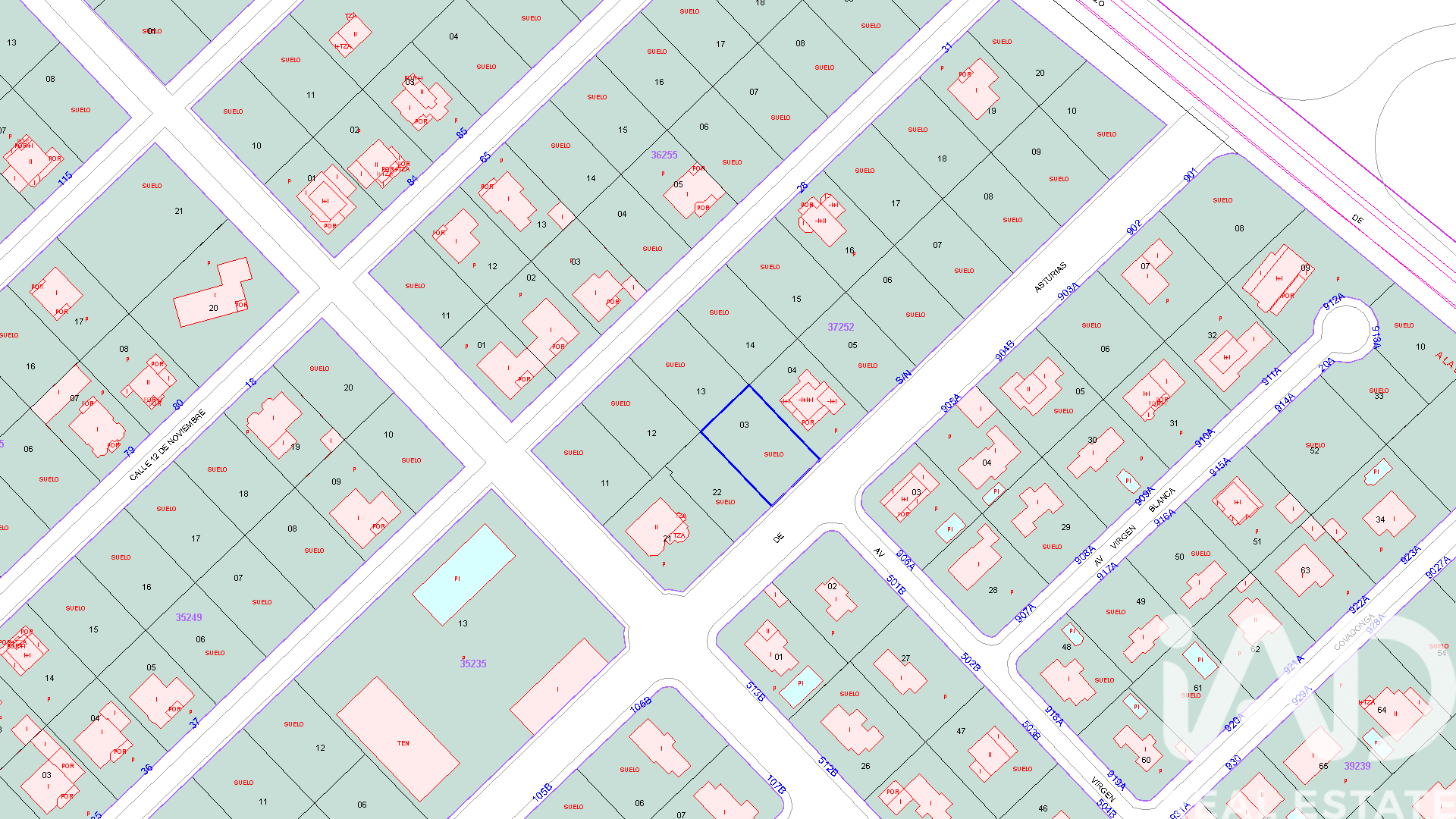 Land in Villadangos del Paramo, Leon, Spanien 580 m2 Nr. 184727