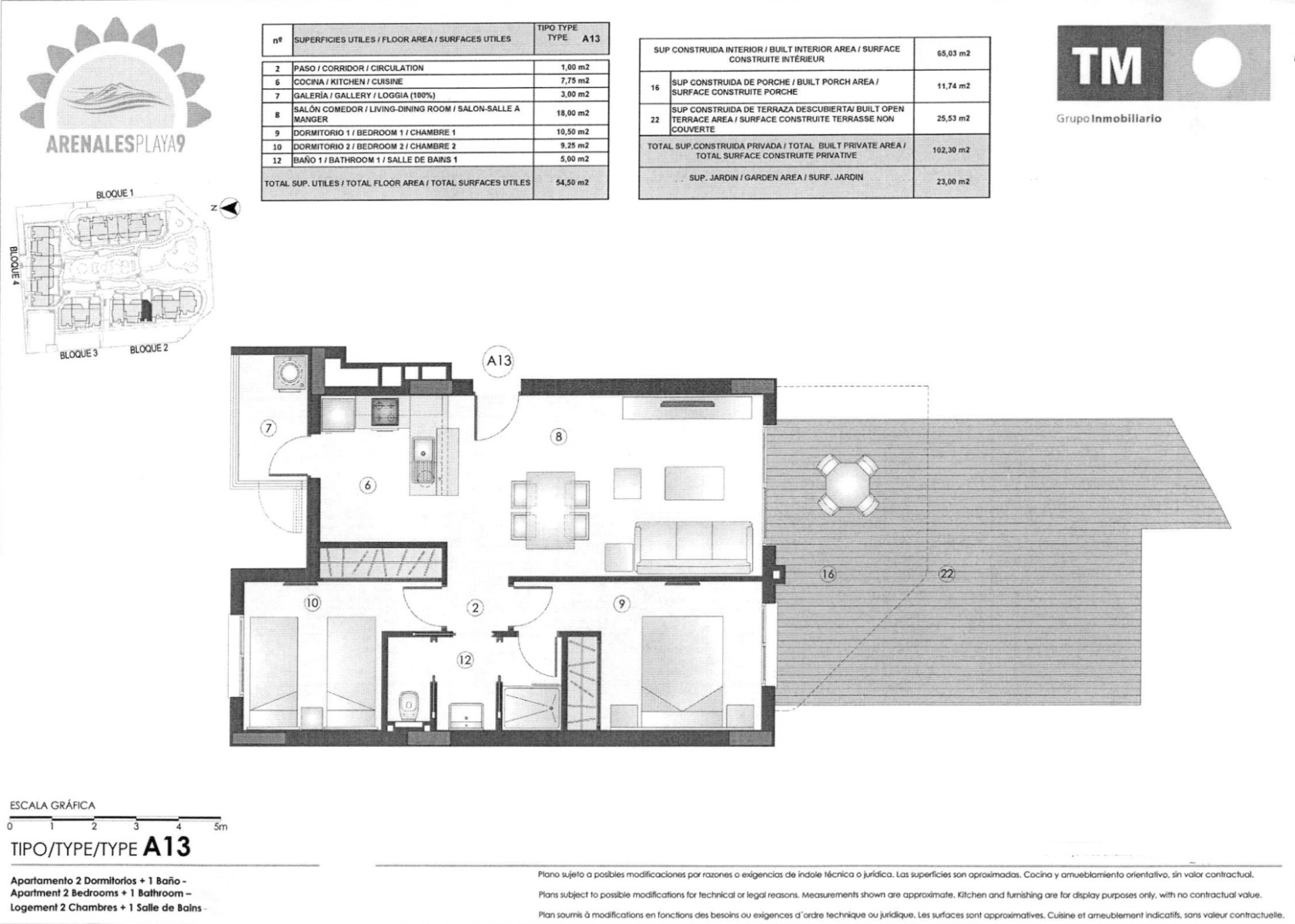Apartamento en Santa Pola, Alicante, España 2 dormitorios, 91 m2 No. 190100