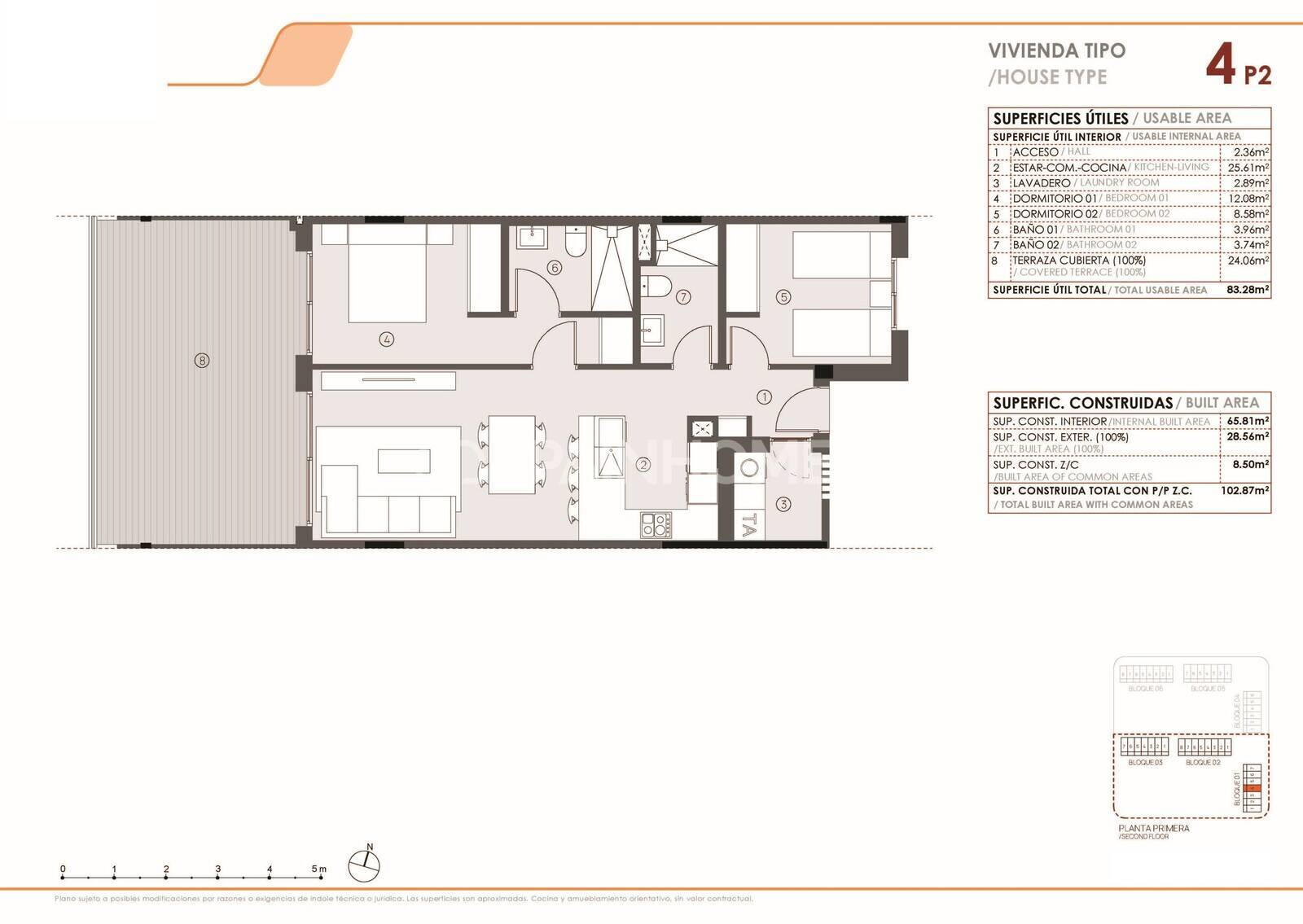 Apartment in Torrevieja, Alicante, Spain 2 bedrooms, 65 sq.m. No. 146862