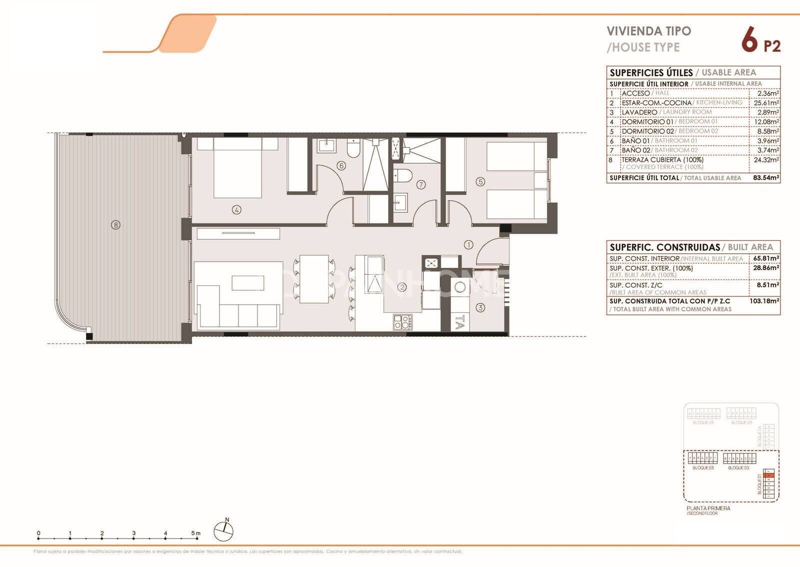 Apartment in Torrevieja, Alicante, Spain 2 bedrooms, 65 sq.m. No. 146862