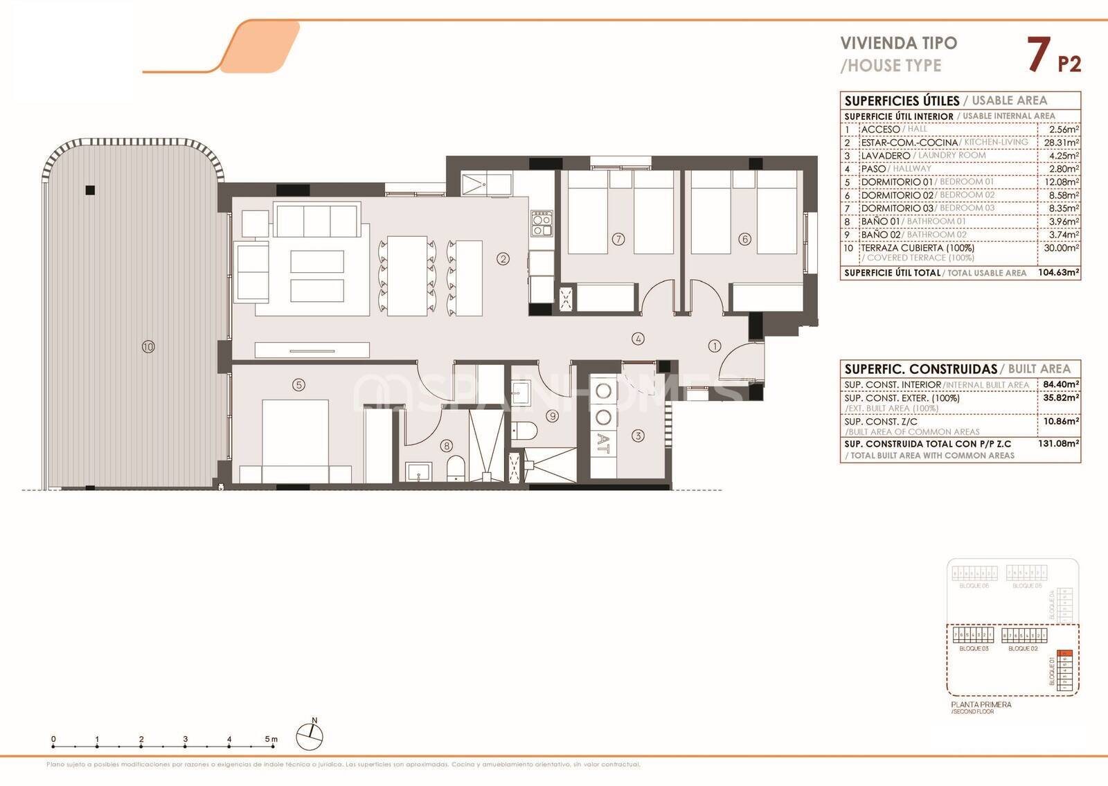 Apartment in Torrevieja, Alicante, Spain 2 bedrooms, 65 sq.m. No. 146862