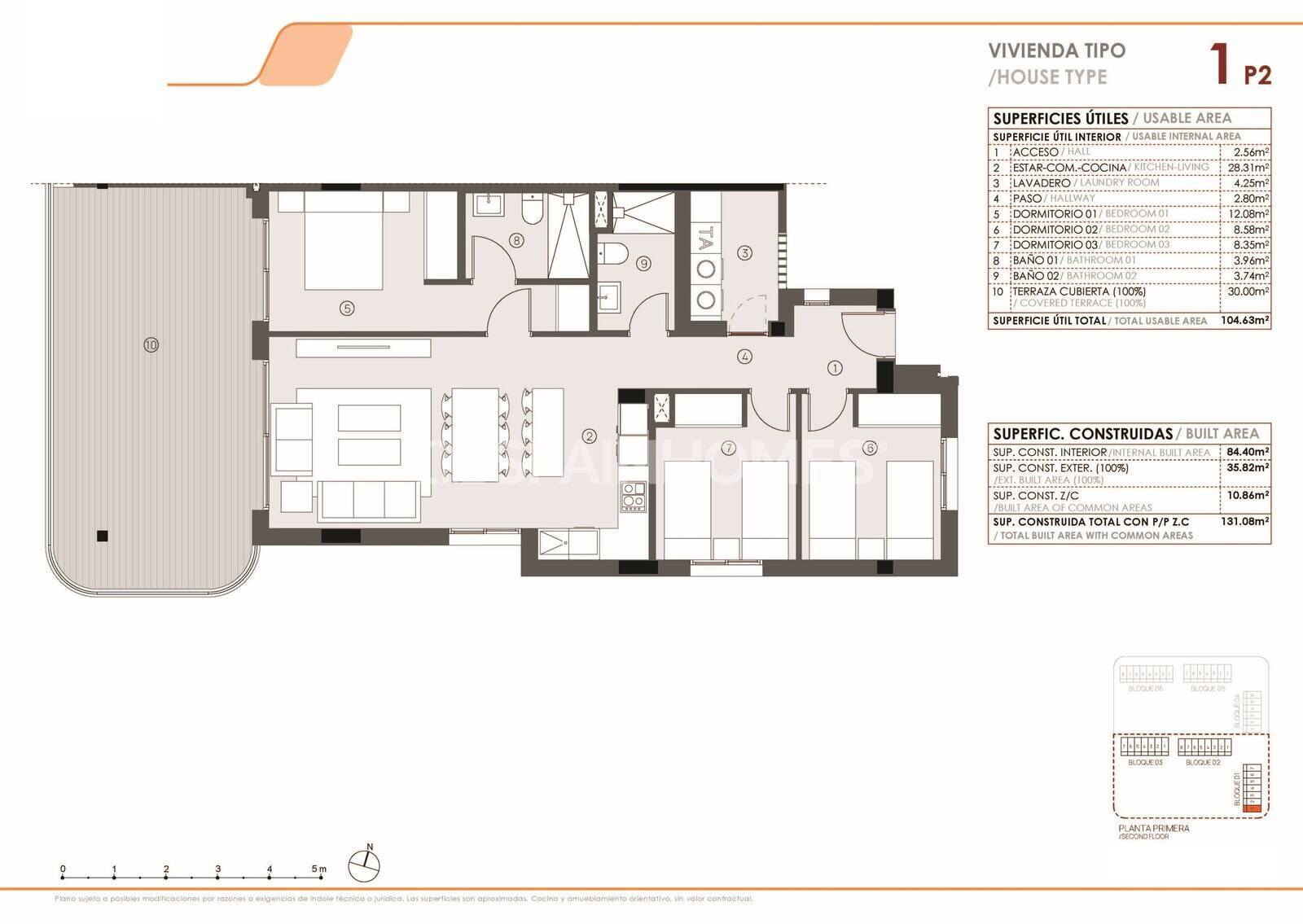 Apartment in Torrevieja, Alicante, Spain 2 bedrooms, 65 sq.m. No. 146862