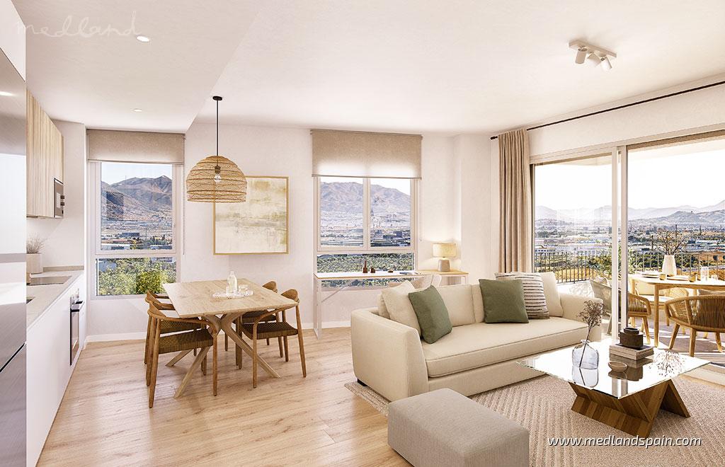 Appartamento a Malaga, Spagna 4 camere da letto, 124 mq. N° 191693