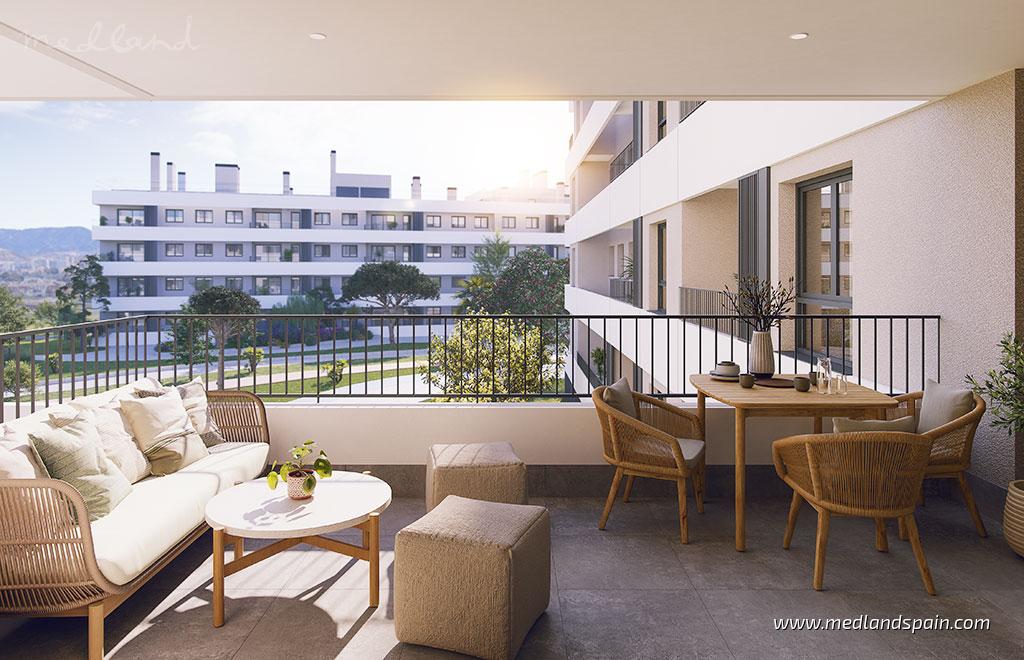 Appartamento a Malaga, Spagna 3 camere da letto, 114 mq. N° 191694