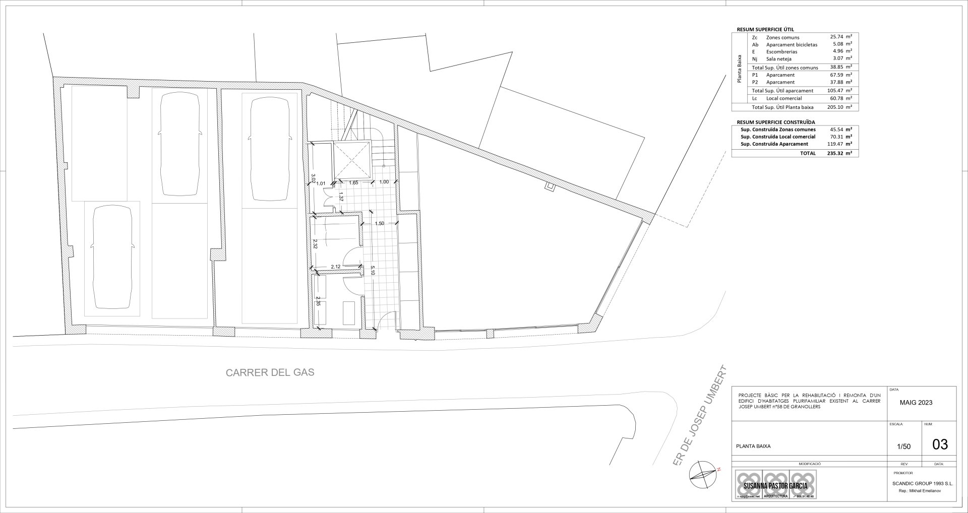 Commercial property à Granollers, Barcelona, Espagne 1455 m2 No. 146497