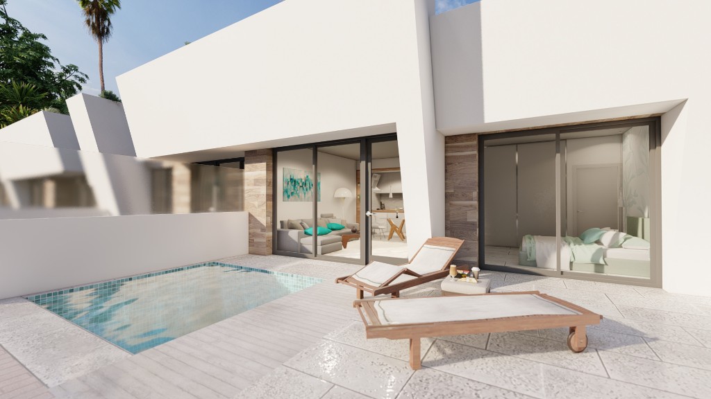 Townhouse à Torre-Pacheco, Murcia, Espagne 2 chambres, 97 m2 No. 144917