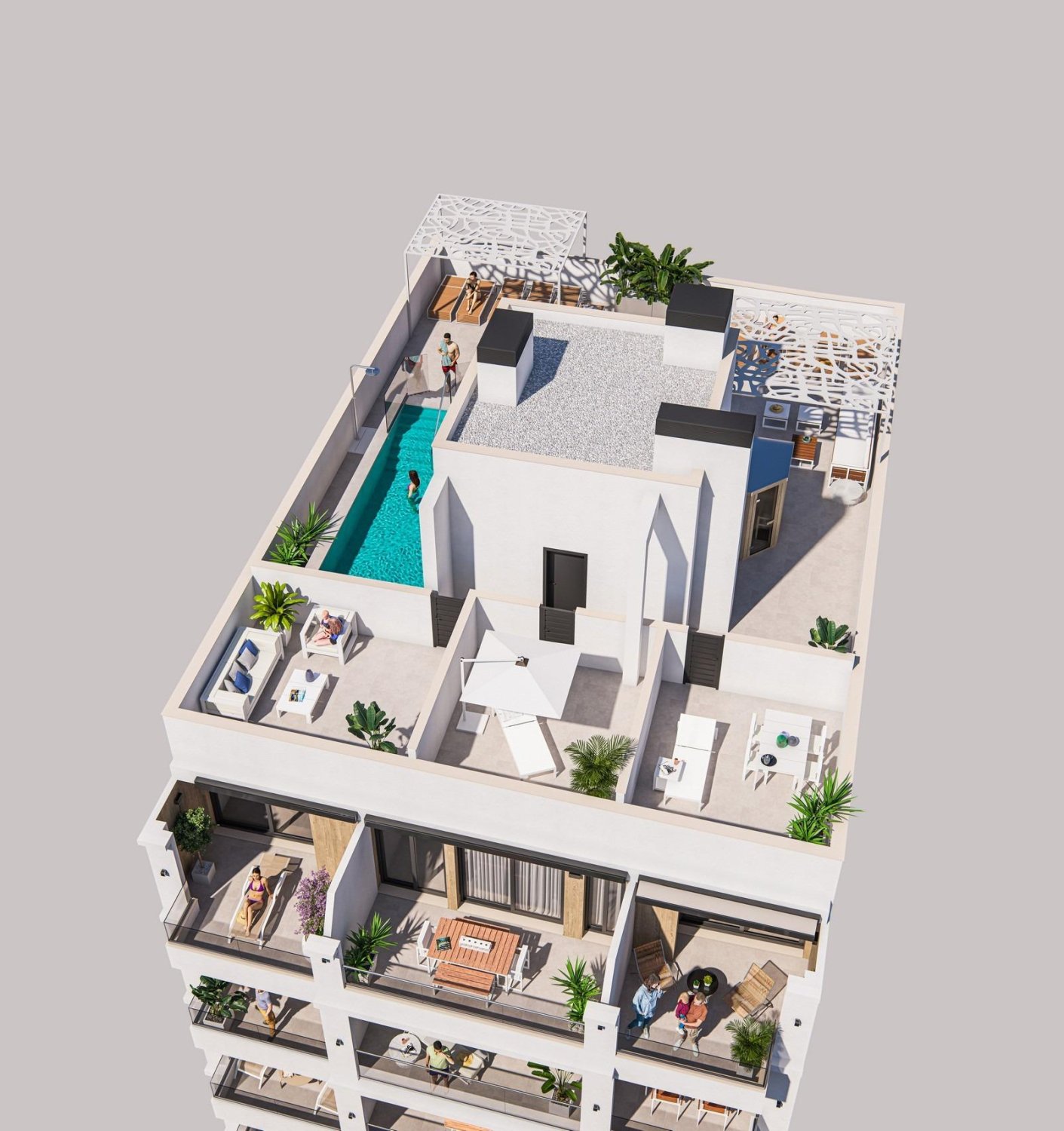 Apartment à Torrevieja, Alicante, Espagne 2 chambres, 97 m2 No. 180350