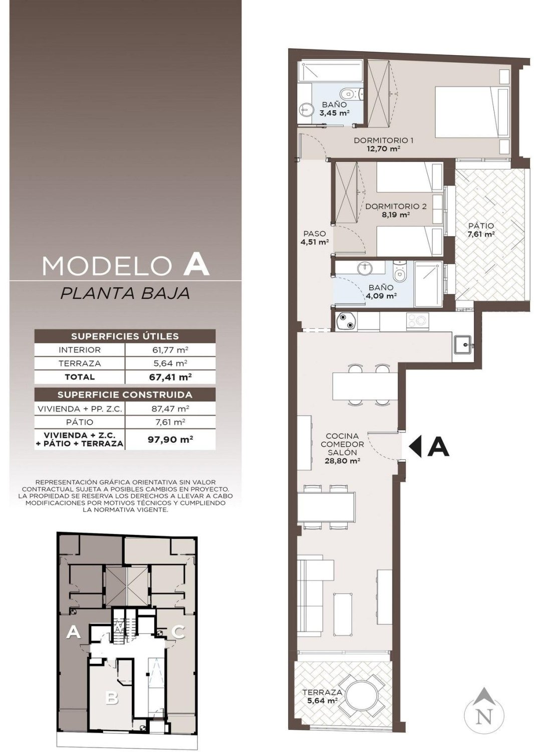 Apartment à Torrevieja, Alicante, Espagne 2 chambres, 97 m2 No. 180350