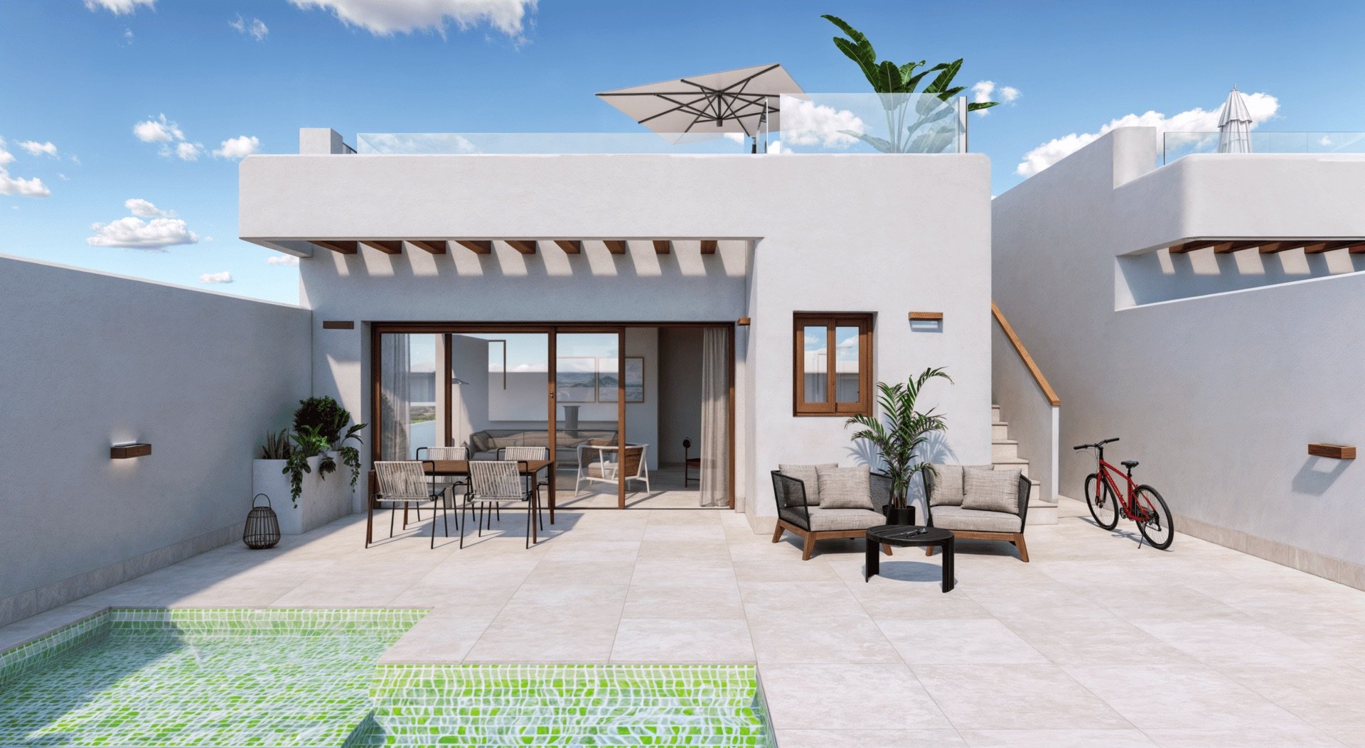 Villa in Torre-Pacheco, Murcia, Spain 3 bedrooms, 90 sq.m. No. 110444