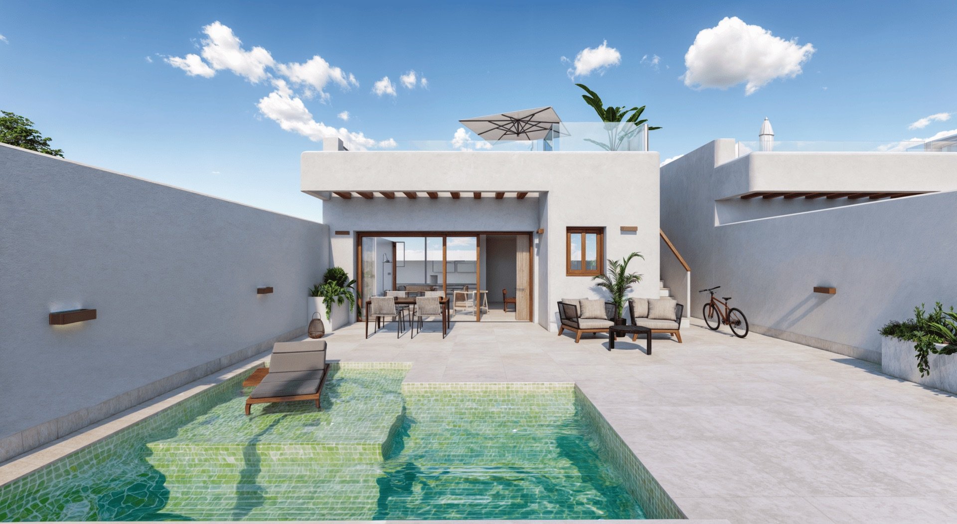 Villa in Torre-Pacheco, Murcia, Spain 3 bedrooms, 90 sq.m. No. 110444