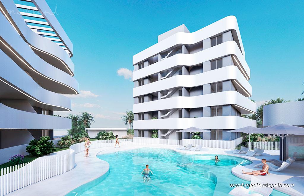 Apartment à Guardamar del Segura, Alicante, Espagne 2 chambres, 95 m2 No. 148463