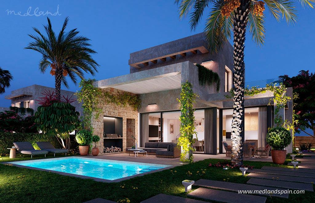 Villa i Palomares, Almeria, Spanien 4 sovrum, 141 kvm. Nr. 167420