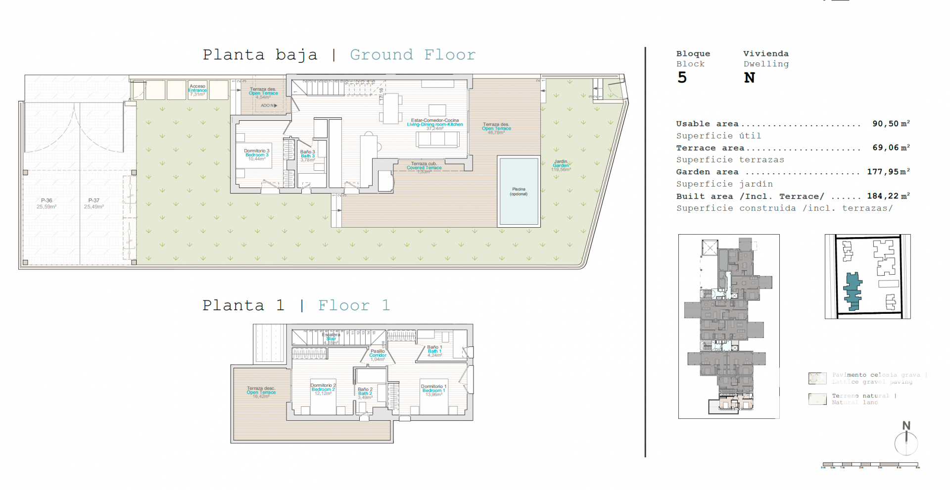 Townhouse in El Verger, Alicante, Spanien 3 Schlafzimmer, 112 m2 Nr. 173039