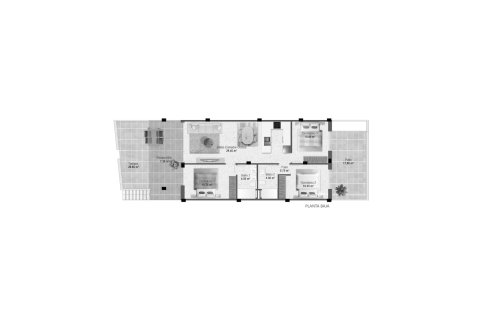 Layout 3 bedrooms, 80.63 sq.m. in PLAYAMAR XIII in Pilar de la Horadada, Spain No. 166842