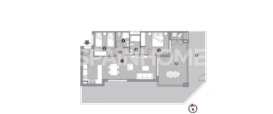 Penthauss Torrevieja, Alicante, Spānijā 3 istabas, 100 m2 Nr. 167923