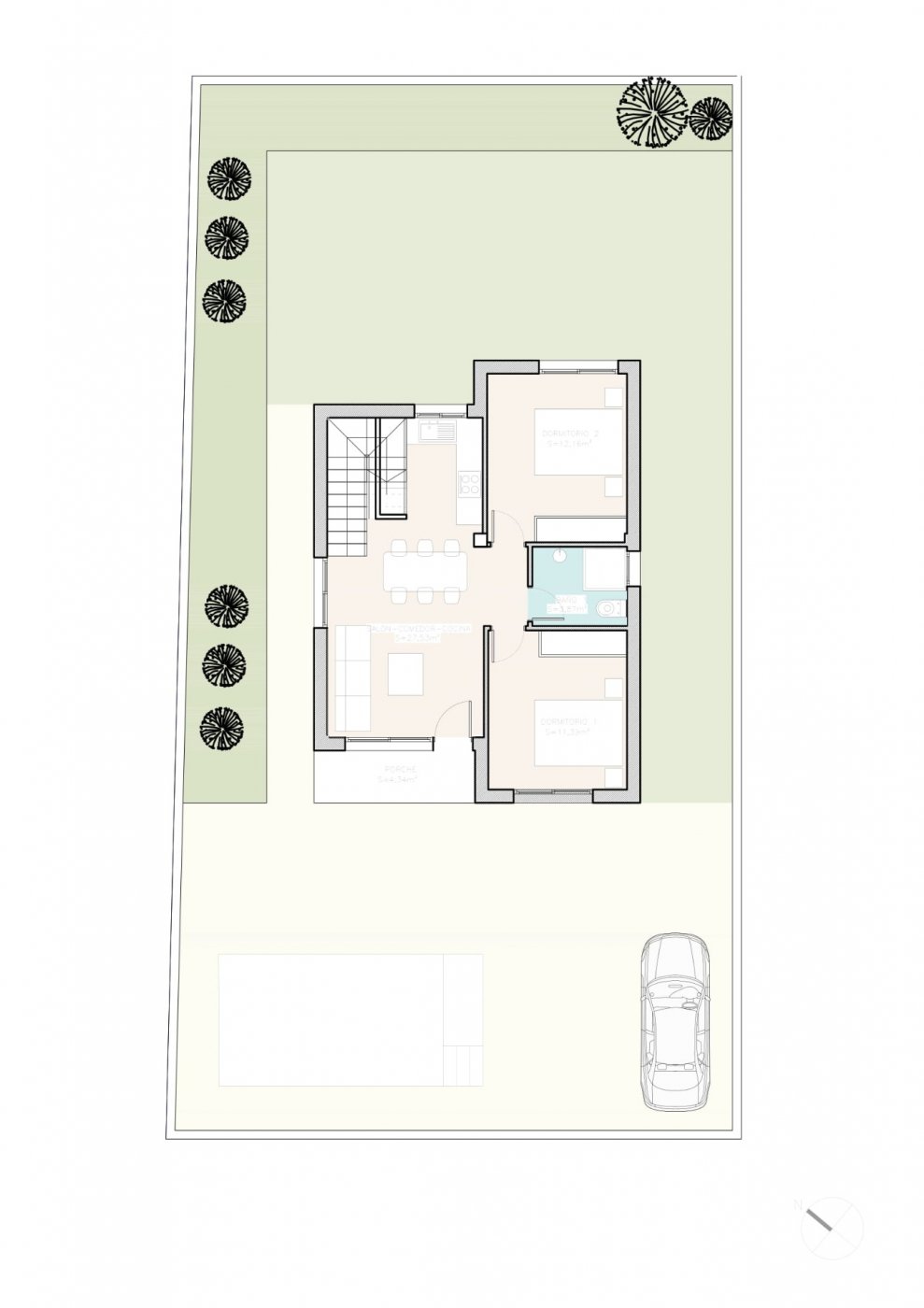 Villa en Ciudad Quesada, Alicante, España 3 dormitorios, 102 m2 No. 75801