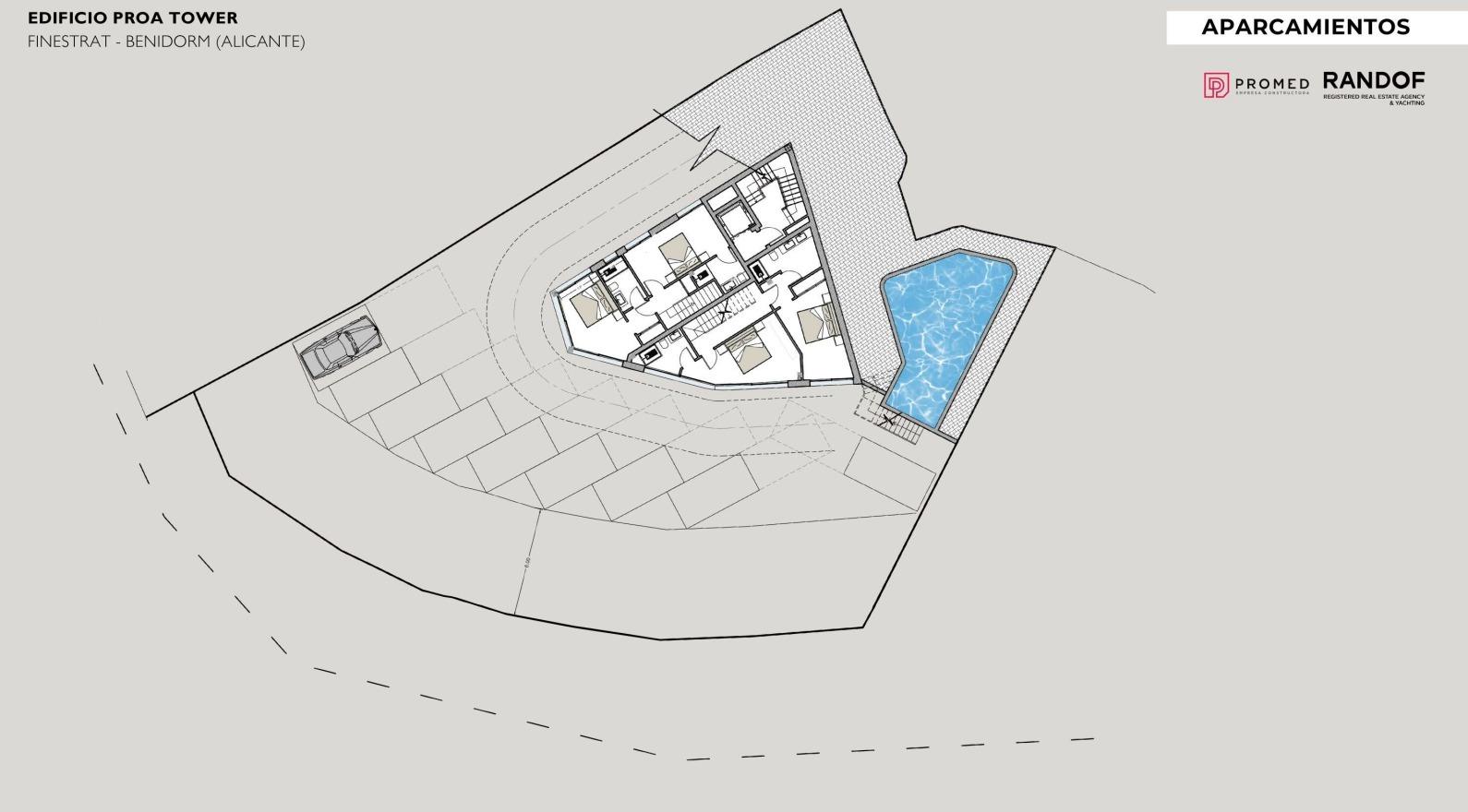 Attico a Finestrat, Alicante, Spagna 3 camere da letto, 283.7 mq. N° 165582
