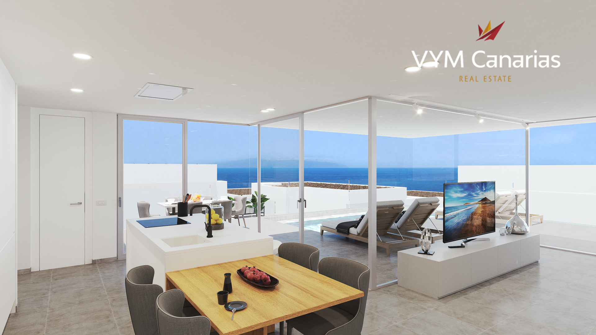Villa i Callao Salvaje, Tenerife, Spanien 3 sovrum, 240 kvm. Nr. 54912