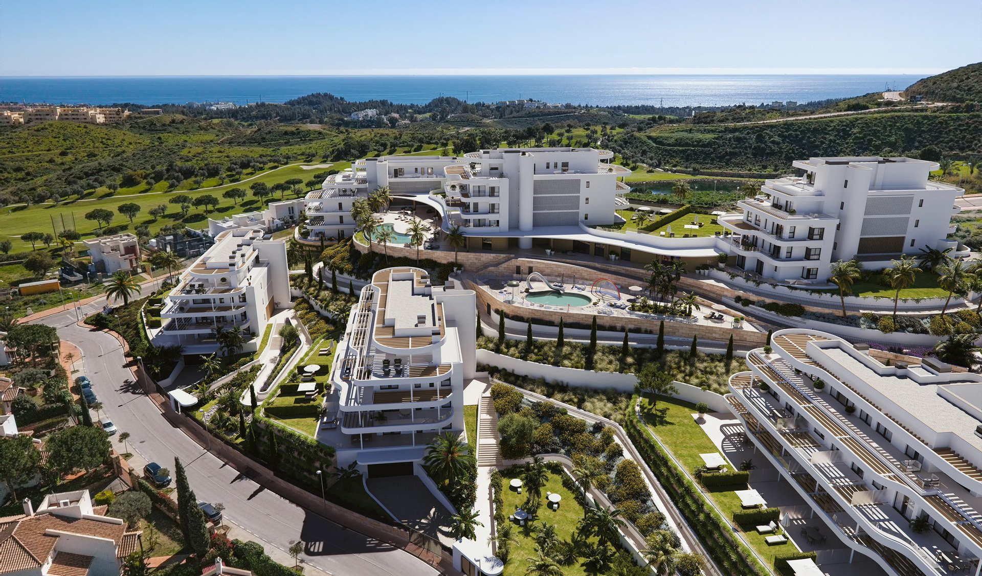Bungalowi Mijas, Malaga, Espanja 1 makuuhuone, 69 m2 No. 134890