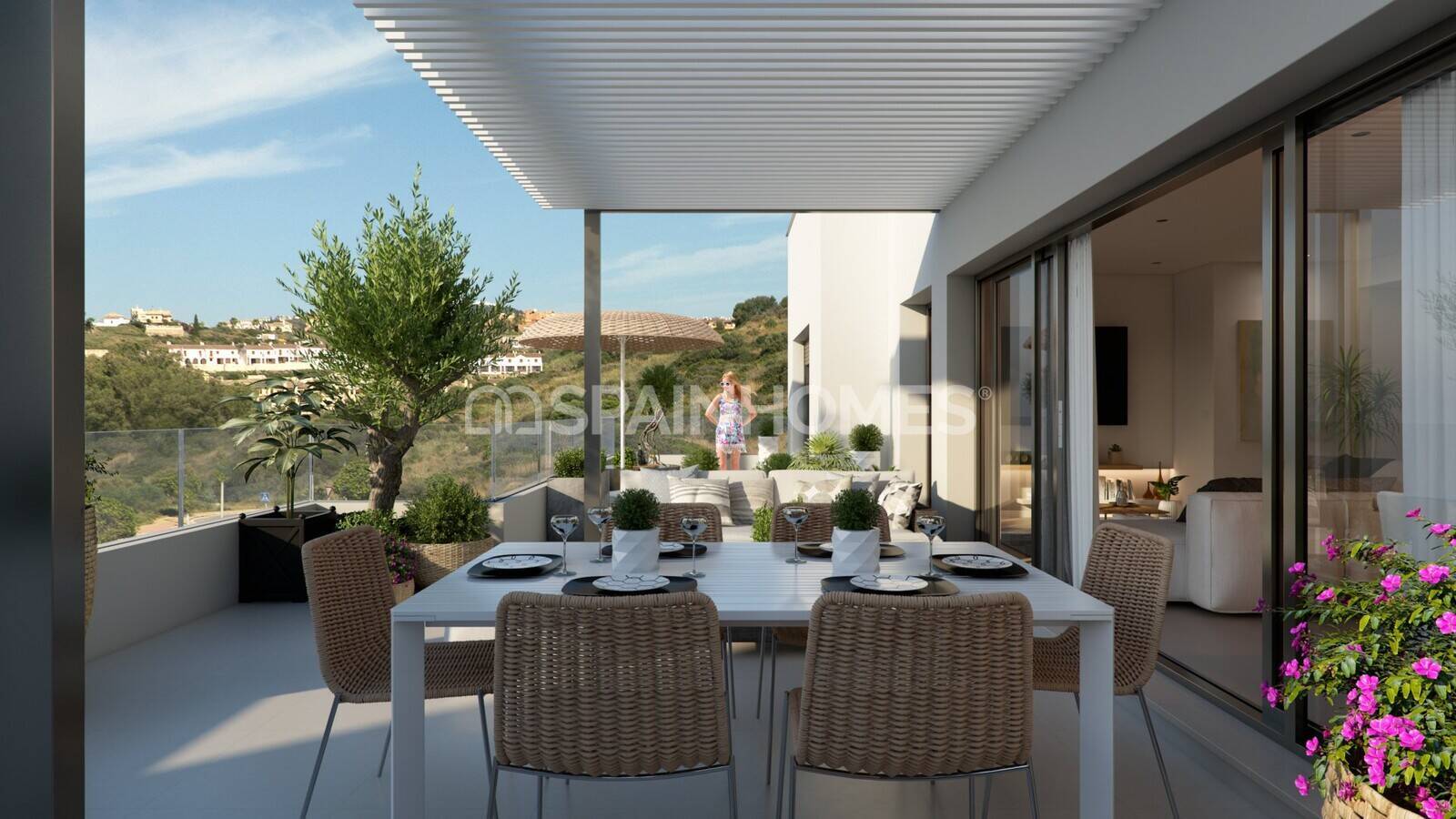 Apartamento en Casares, Málaga, España 2 dormitorios, 77 m2 No. 155892