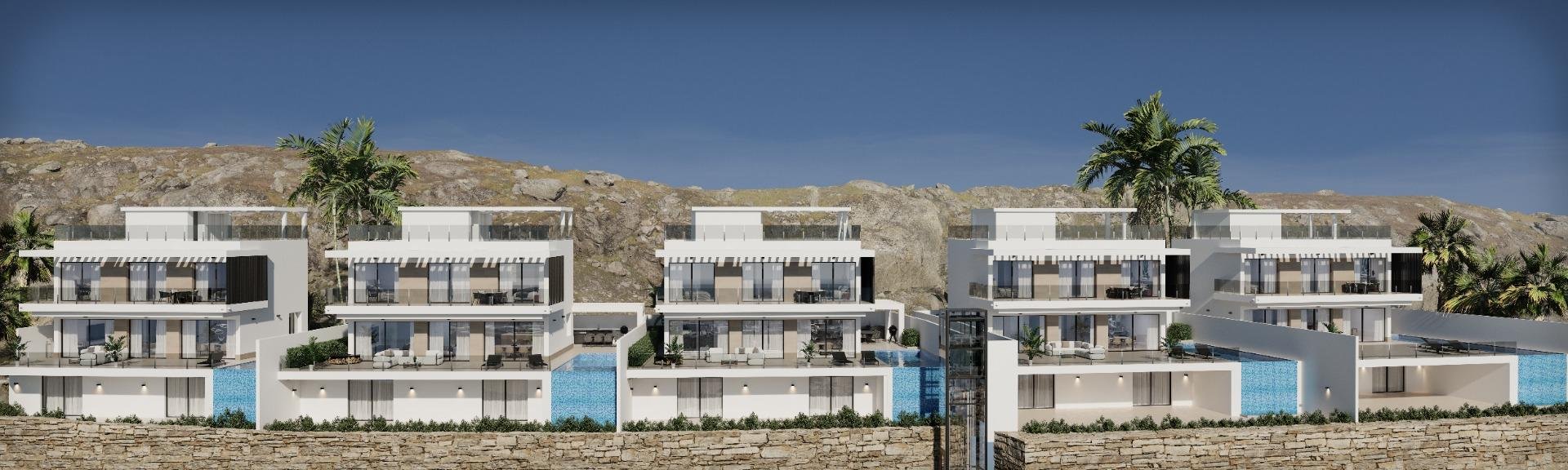 Villa i Finestrat, Alicante, Spanien 4 sovrum, 559 kvm. Nr. 165439