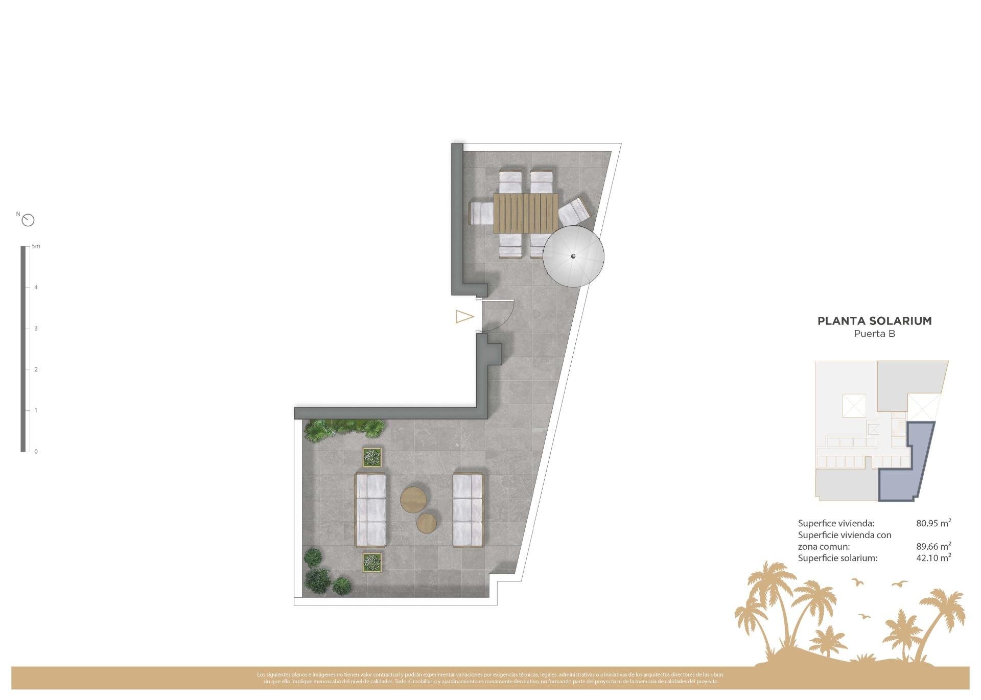 Penthauss Guardamar del Segura, Alicante, Spānijā 2 istabas, 72 m2 Nr. 187101