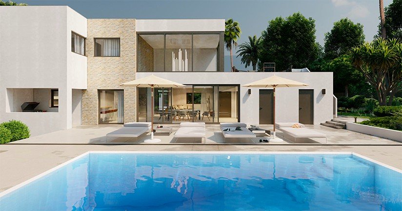 Villa i Santa Ponsa, Mallorca, Spanien 6 sovrum, 408 kvm. Nr. 155001