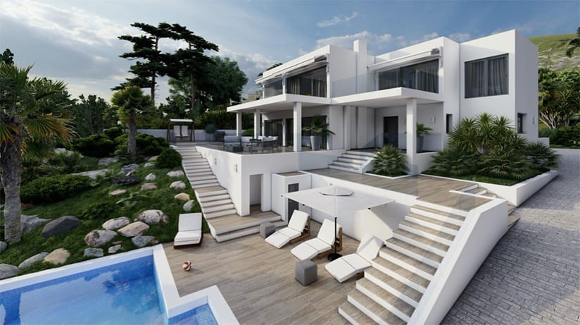 Villa i Santa Ponsa, Mallorca, Spanien 4 sovrum, 350 kvm. Nr. 155002