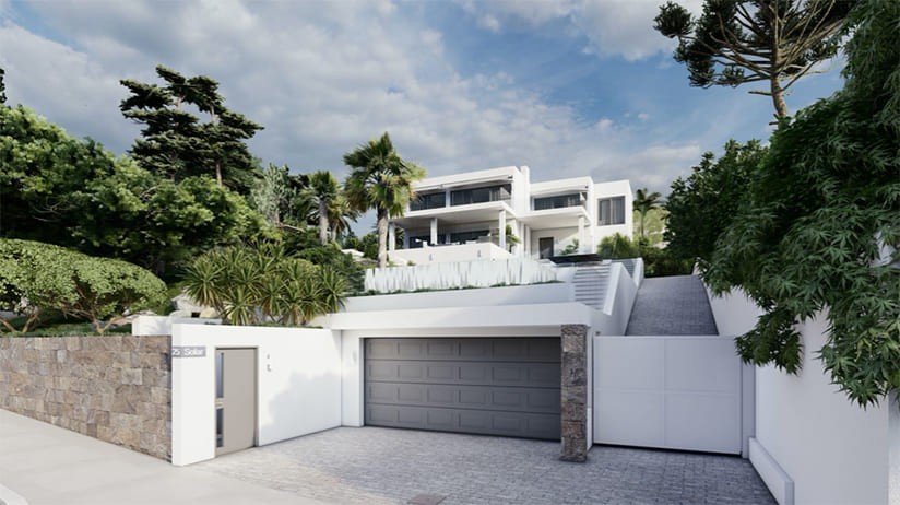 Villa i Santa Ponsa, Mallorca, Spanien 4 sovrum, 350 kvm. Nr. 155002