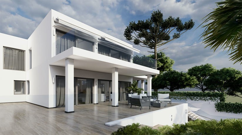 Villa i Santa Ponsa, Mallorca, Spanien 4 sovrum, 350 kvm. Nr. 155002