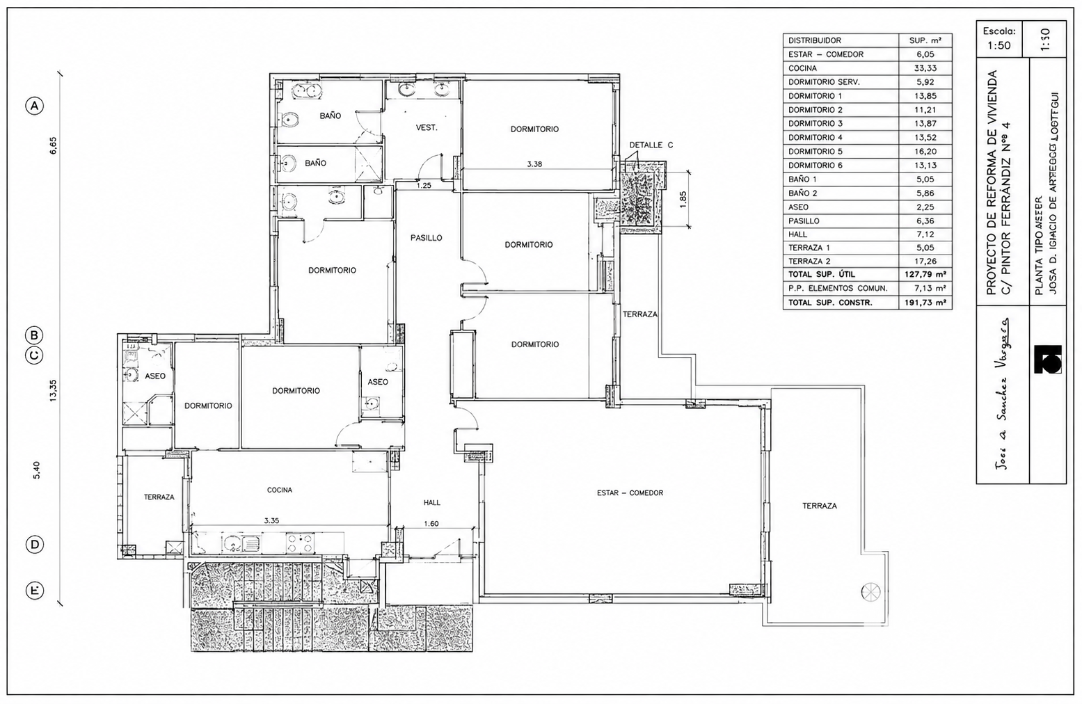 Appartamento a Malaga, Spagna 5 camere da letto, 200 mq. N° 192150