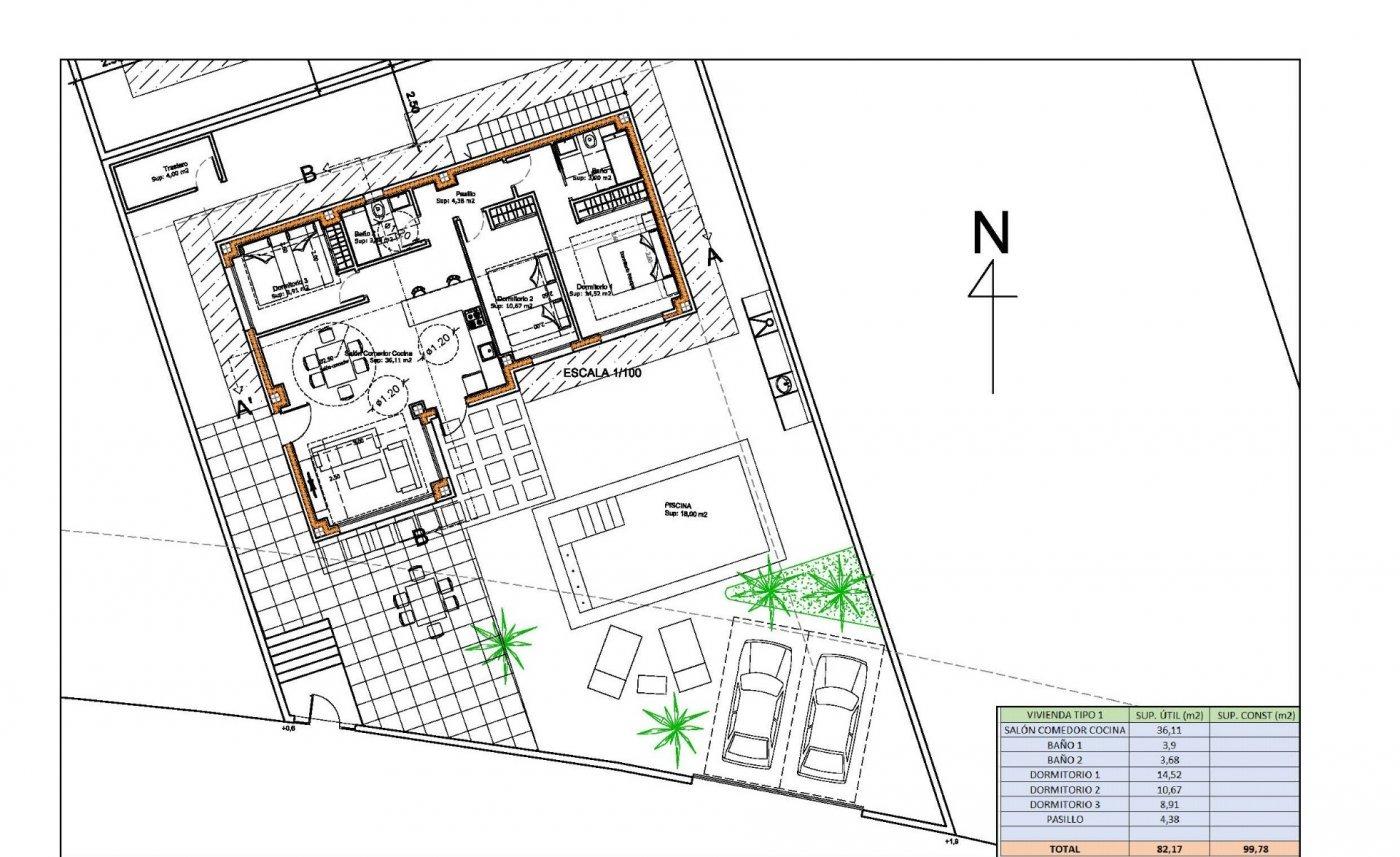 Villa Polop, Alicante, Spānijā 3 istabas, 106 m2 Nr. 152032